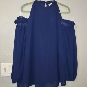 Emma G blouse for women size L new excellent condition open should 18 inch of ar